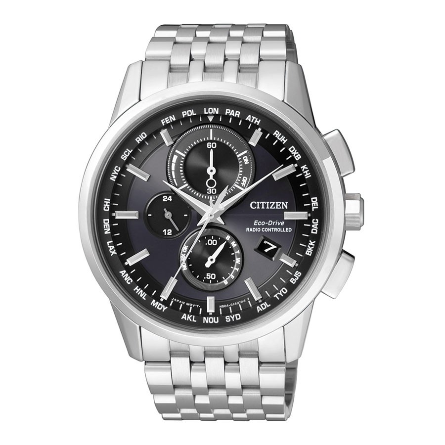 Đồng Hồ Nam Citizen Đa Chức Năng Dây Thép Không Gỉ AT8110-61E - Mặt Đen (Sapphire)