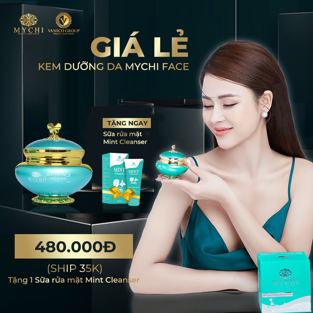 Kem Dưỡng da mặt Mychi Face hết nám loại bỏ t.àn nhan dưỡng ẩm - Tế bào gốc ngựa hoang nguyên liệu thiên nhiên