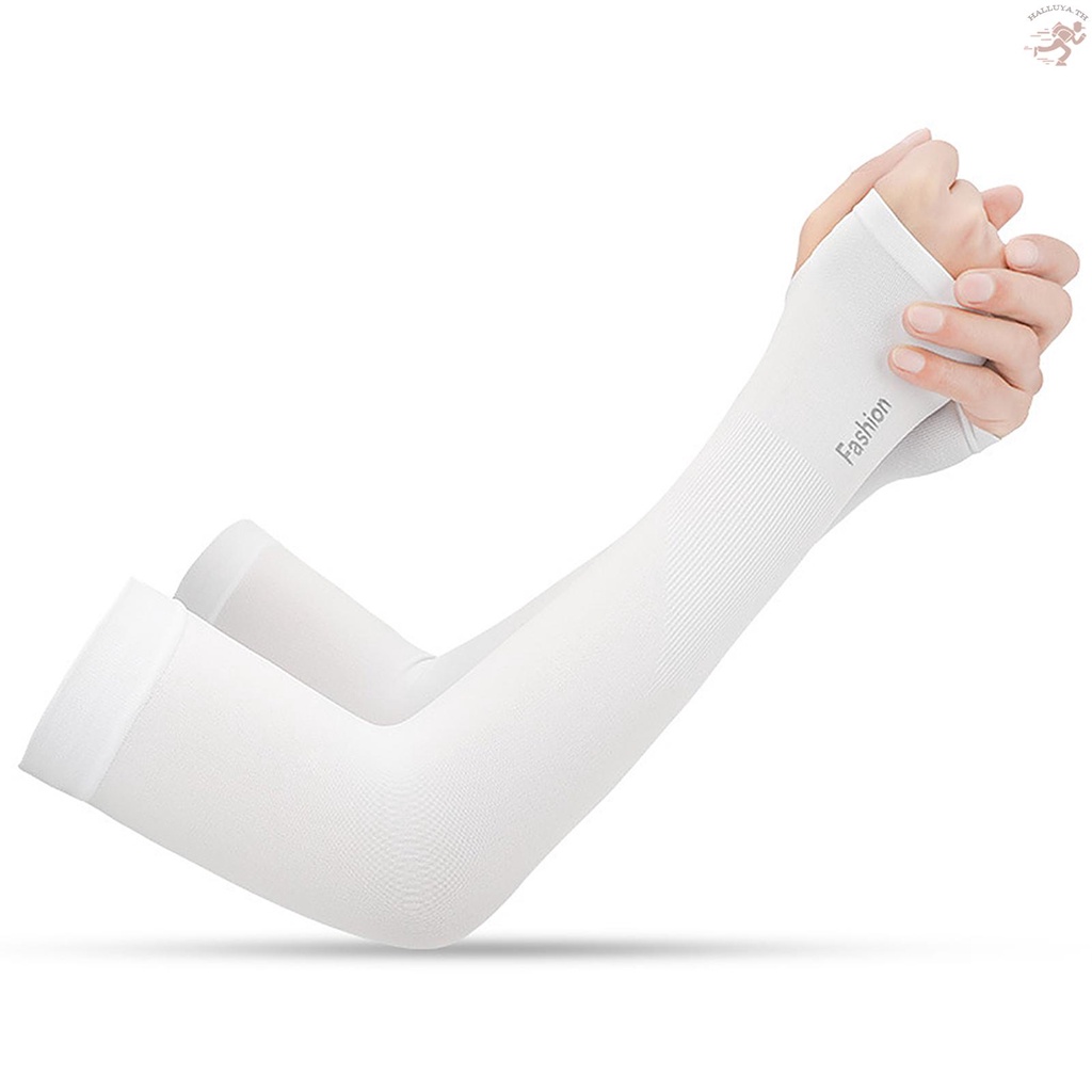 1 Cặp Găng Cánh Tay Làm Mát Bảo Vệ Cánh Tay Thấm Hút Mồ Hôi Dành Cho Hoạt Động Ngoài Trời