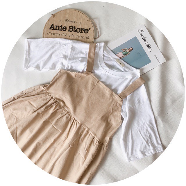 Váy kaki baby doll be siêu dễ thương MEMN 424