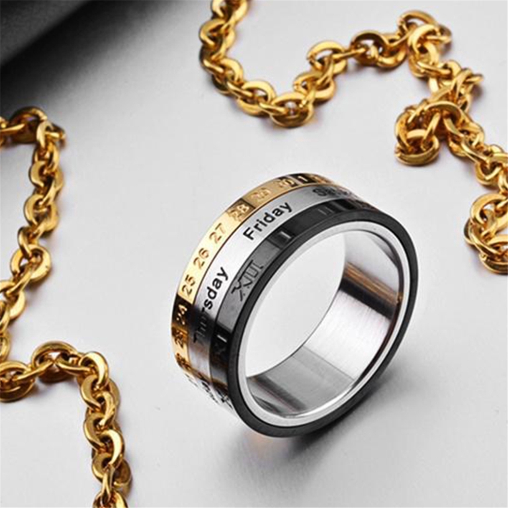 Nhẫn Khắc Số La Mã Phong Cách Vintage
