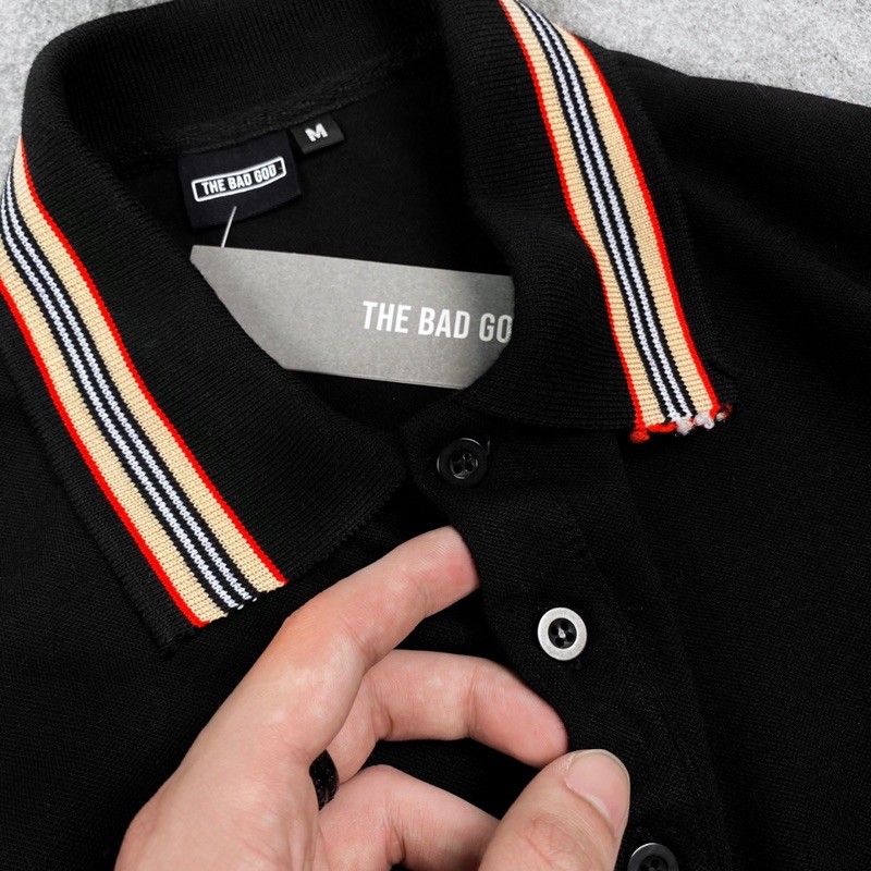 [Mã SKAMCLU7 giảm 10% Tối Đa 50K đơn 0Đ] Áo thun nam Polo đen cổ bo vàng ,hàng xịn xuất dư chuẩn form, MSW Town | BigBuy360 - bigbuy360.vn