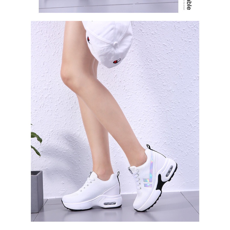 Giày thể thao nữ giày đế độn 8CM cao cấp siêu đẹp siêu hot giá rẻ !