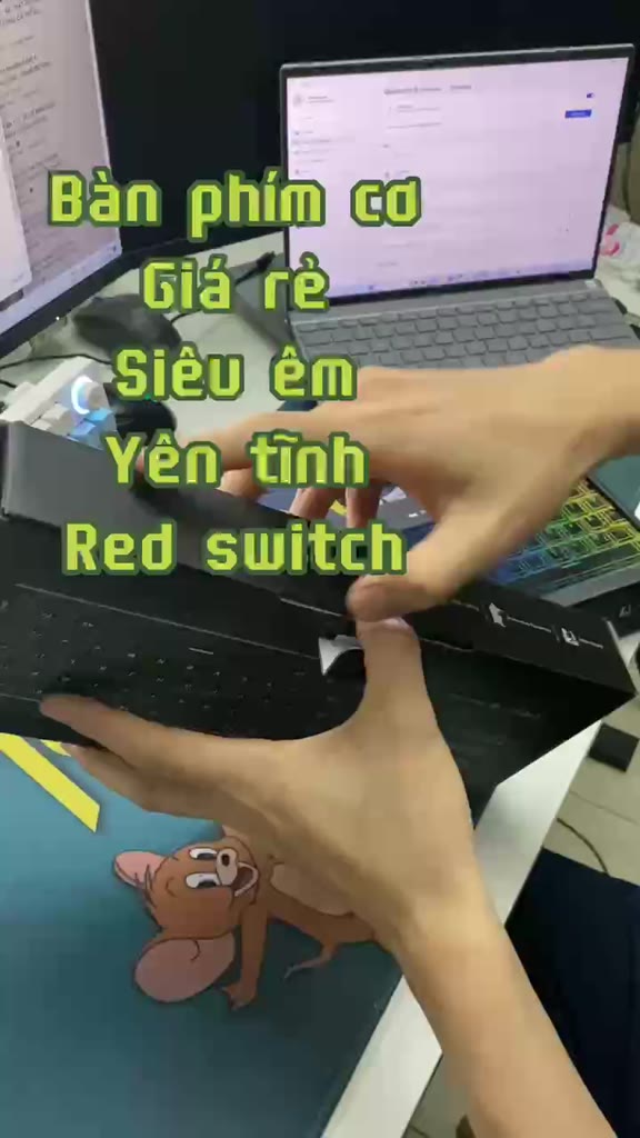 Bàn phím cơ giá rẻ cho văn phòng KA6406, cực êm, cực yên tĩnh, red switch có dây, led rainbow cực đẹp | BigBuy360 - bigbuy360.vn