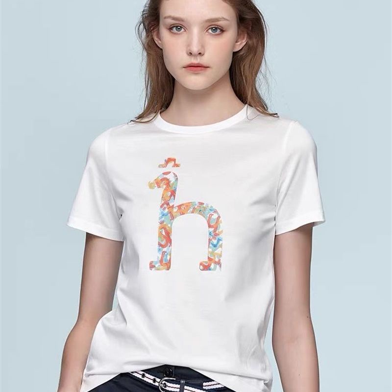 Áo Thun Cotton Ngắn Tay In logo Hazzys Thời Trang Cho Nữ