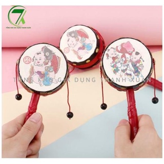Đồ chơi âm nhạc cho bé trống lắc nhạc cụ dân gian bằng chất liệu nhựa abs Tổng kho đồ chơi Thanh Xuân G26
