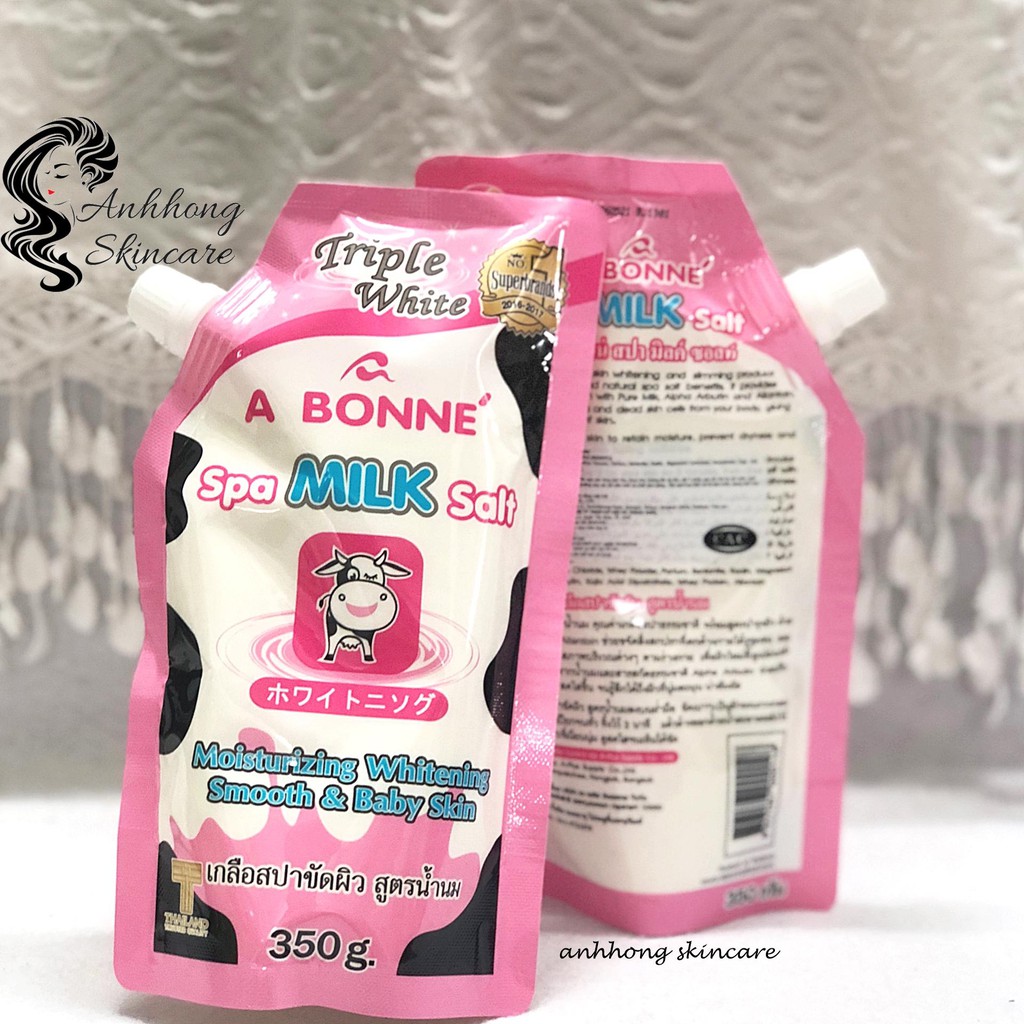 Muối Tắm Sữa Bò Tẩy Tế Bào Chết A Bonne Spa Milk Salt Thái Lan Toàn Thân 350gr Có Vòi | BigBuy360 - bigbuy360.vn