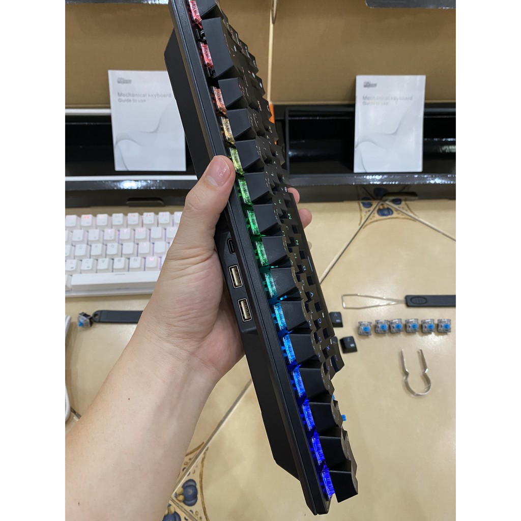 RK G68 RGB HOTSWAP - Bàn phím cơ không dây Royal Kludge RK G68 Bluetooth 5.1 và Wireless 2.4G - Chính Hãng | BigBuy360 - bigbuy360.vn