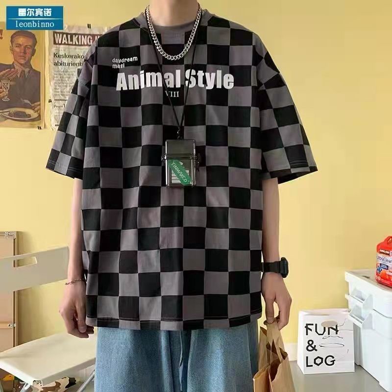 Áo nam Ngắn Tay Cổ Tròn Thời Trang Hàn