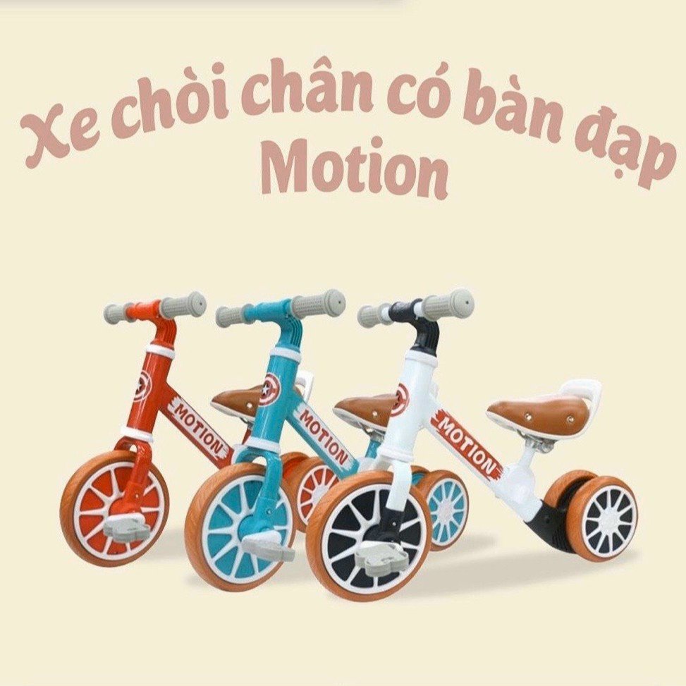 XE CHÒI CHÂN KẾT HỢP XE ĐẠP MOTION, YÊN DA - HÀNG CHÍNH HÃNG