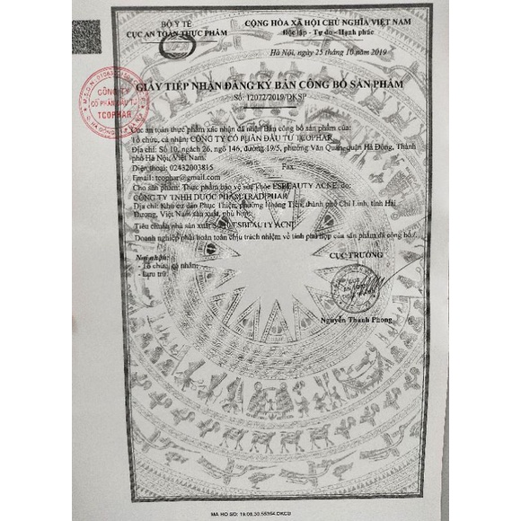 Viên uống giảm mụn trứng cá Esbeauty Acne