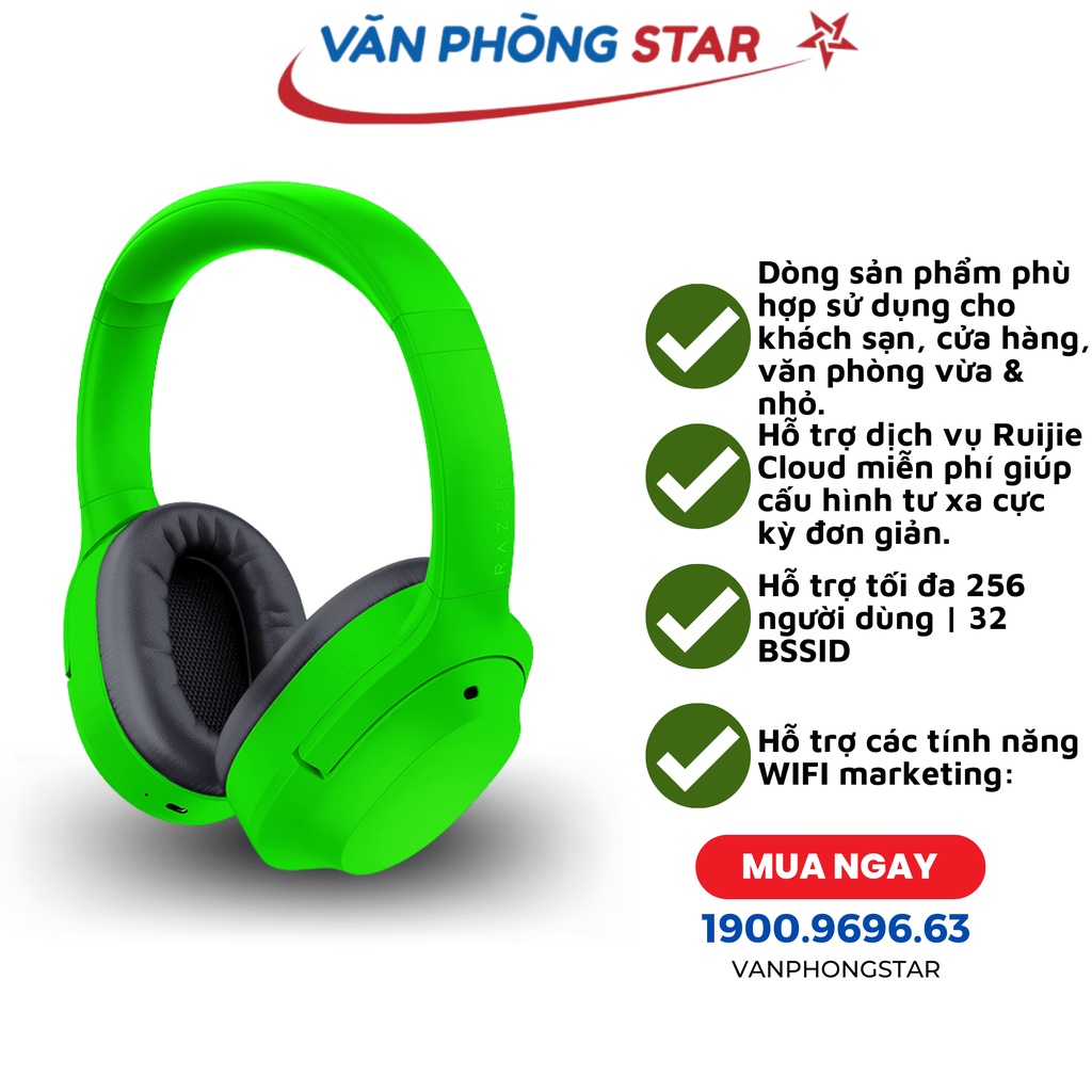 Tai nghe Razer Opus X-Active Noise Cancellation Green RZ04-03760400-R3M1