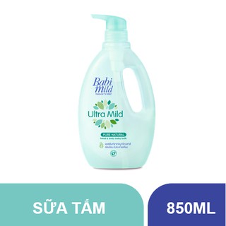 Sữa tắm trẻ em Babi Mild - Pure Natural chai 850ml