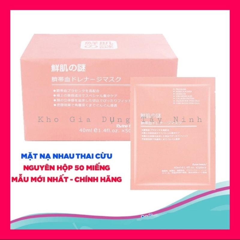 Mặt nạ nhau thai cừu , mặt nạ ngủ tảo biển cấp ẩm dưỡng da se khít lỗ chân lông