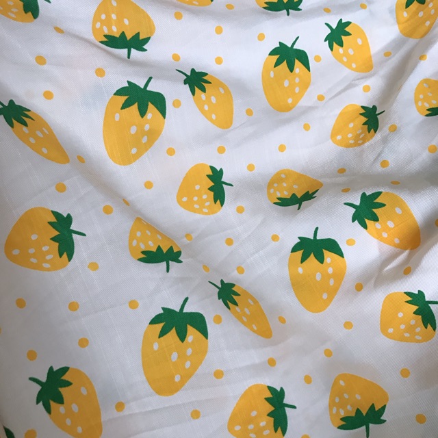 vải đũi xước quả dâu tây to cuống xanh