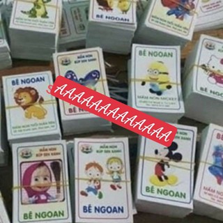 set 500 chiếc phiếu bé ngoan cho trẻ mầm non