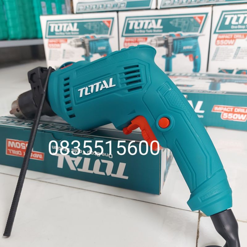 MÁY KHOAN ĐỘNG LỰC 550W TOTAL TG105136E [CHÍNH HÃNG] MÁY KHOAN BÚA 13MM TOTAL [RẺ] KHOAN TƯỜNG DCA INGCO