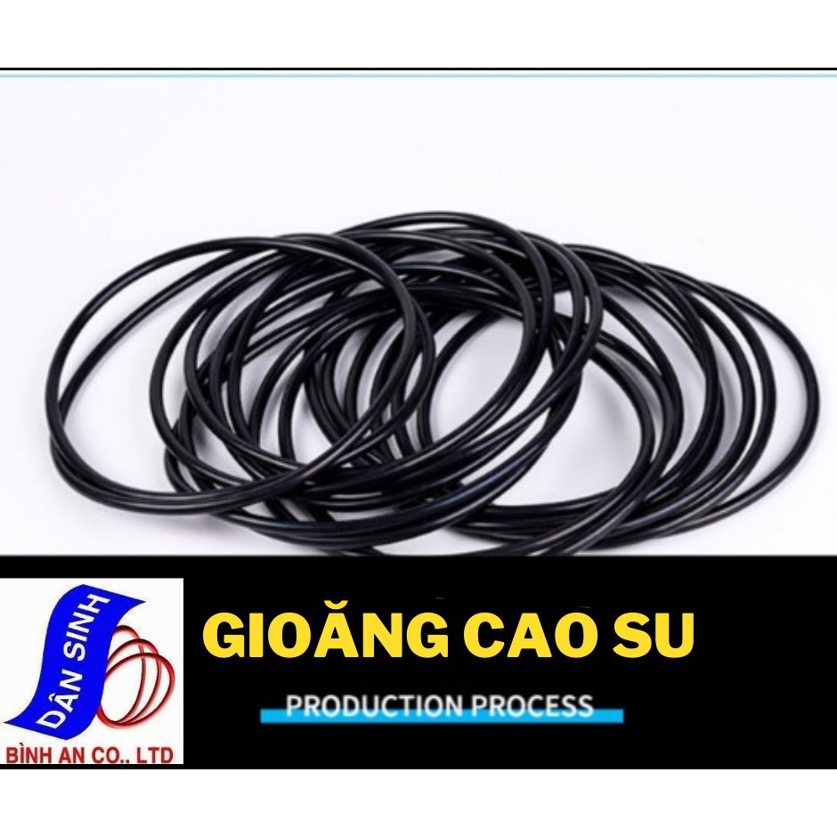 Dày 6 mm * (220mm đến 350mm ,Đường kính trong) Gioăng cao su NBR70