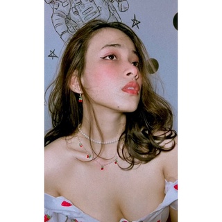 [RẺ VÔ ĐỊCH] Bộ Dây chuyền hạt cườm Cô bé Cherry