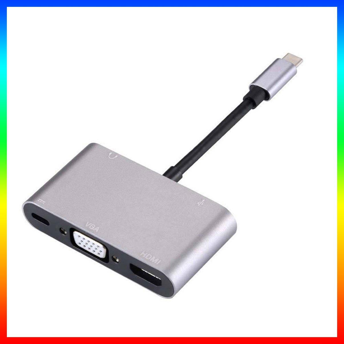 Bộ Chuyển Đổi Usb C Sang Hdmi Vga 4k Ifmeyasi 5 Trong 1 (Top1) Với Hdmi 1080p