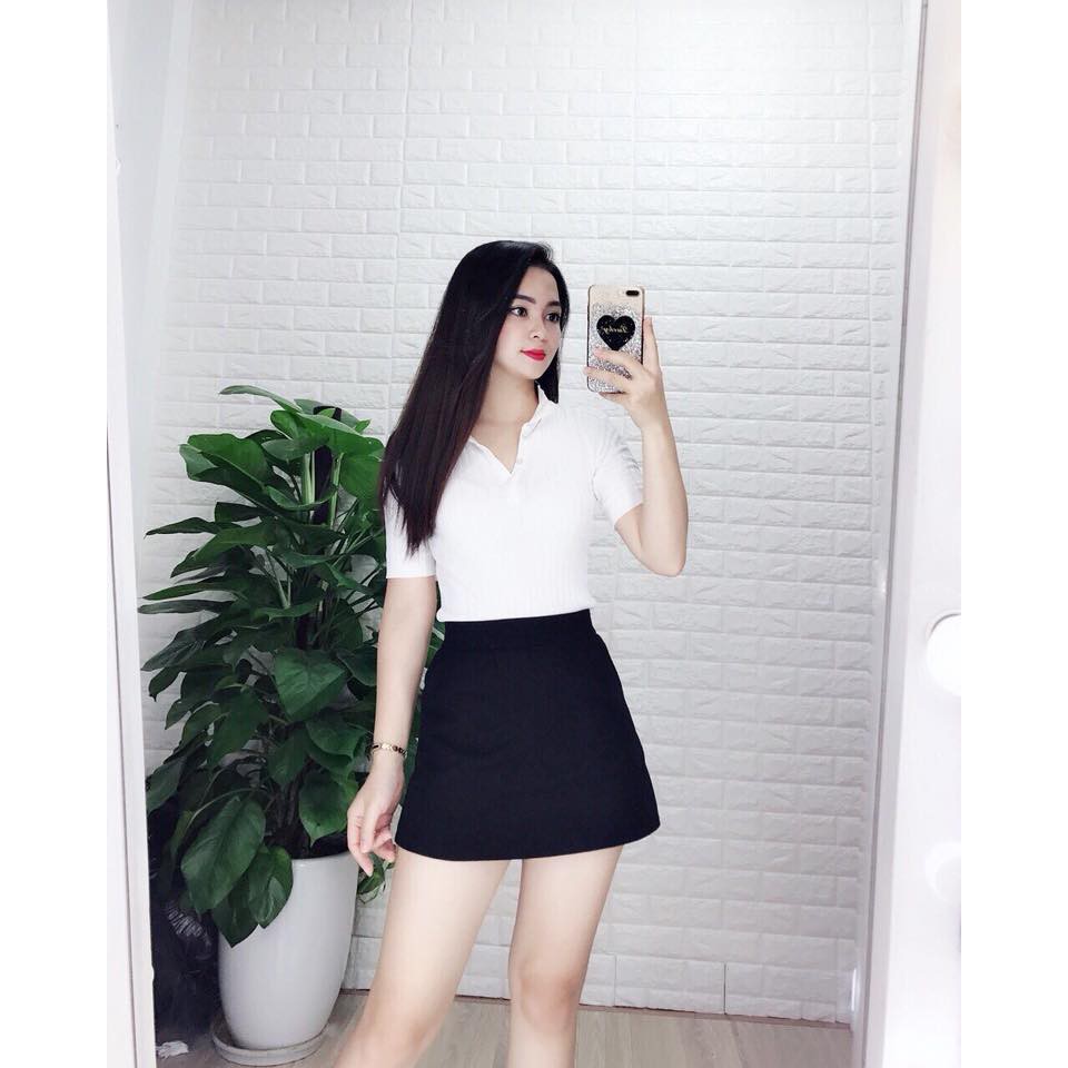 Chân Váy Chữ A 2 Màu Đen/Kẻ | BigBuy360 - bigbuy360.vn