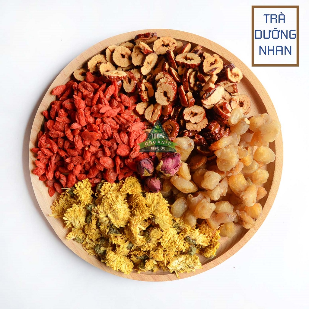 Trà dưỡng nhan quý phi , trà hoa sấy khô An Mộc Food  giữ dáng, đẹp da