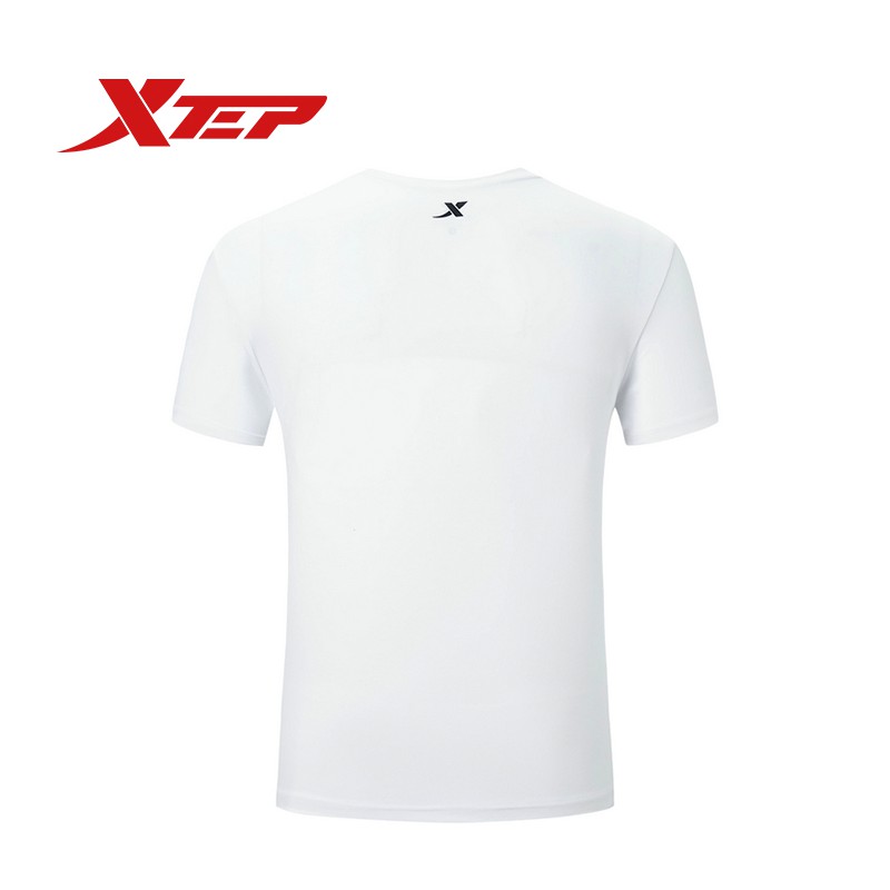 Áo phông thể thao Xtep cho nam, chất liệu cotton, cổ tròn dáng cộc tay basic thoải mái vận động  980329010089