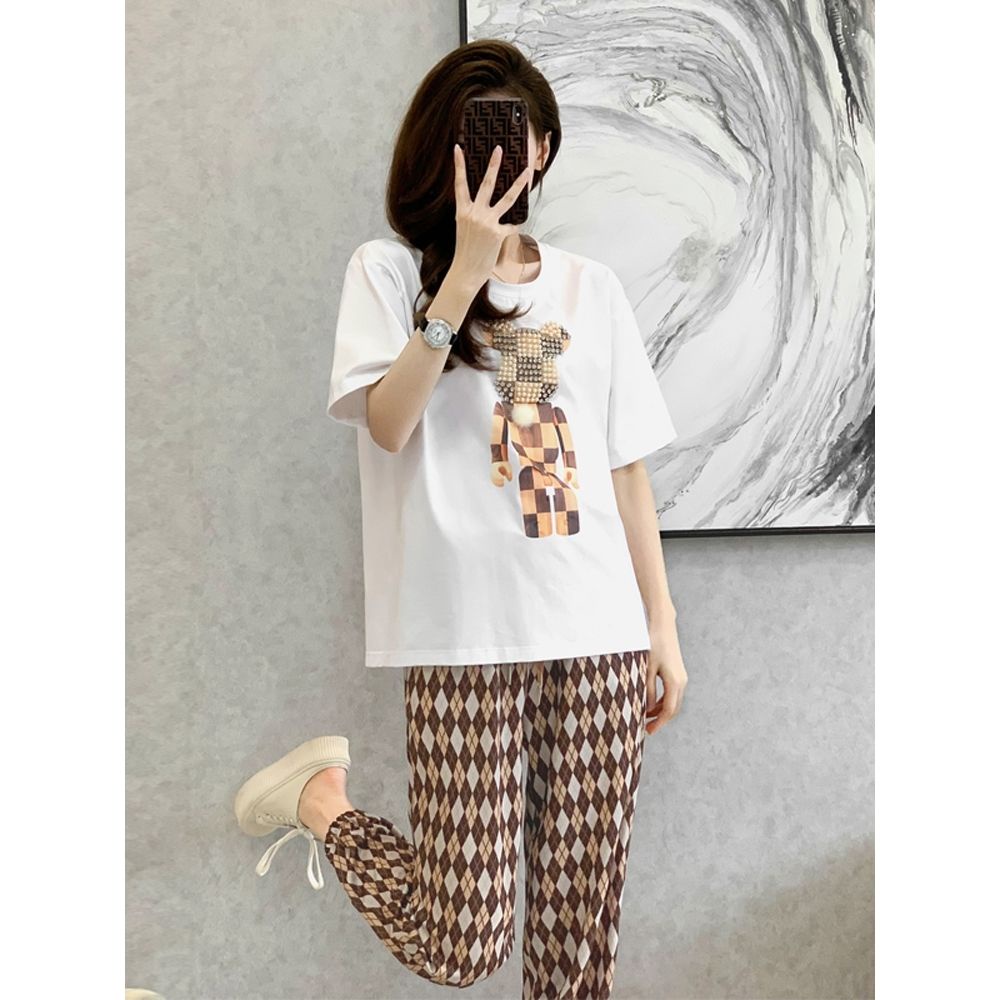 Bộ Đồ Thể Thao Tay Ngắn Dáng Rộng Mỏng Phong Cách Phương Tây Thời Trang Mùa Hè 2022 Mới Dành Cho Bạn Nữ