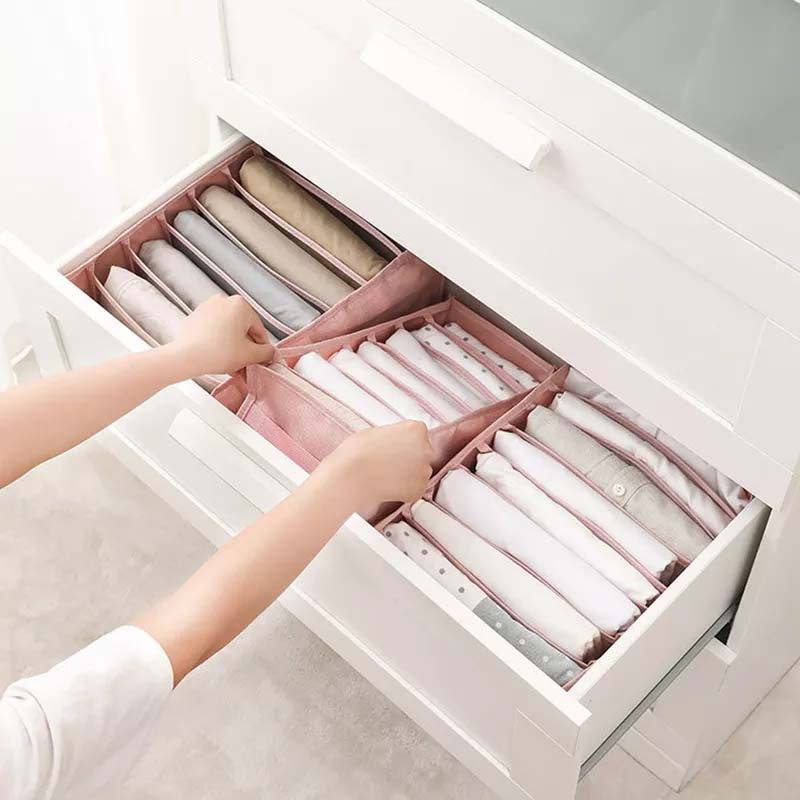 Hộp đựng quần áo 7/9 ngăn tiết kiệm không gian