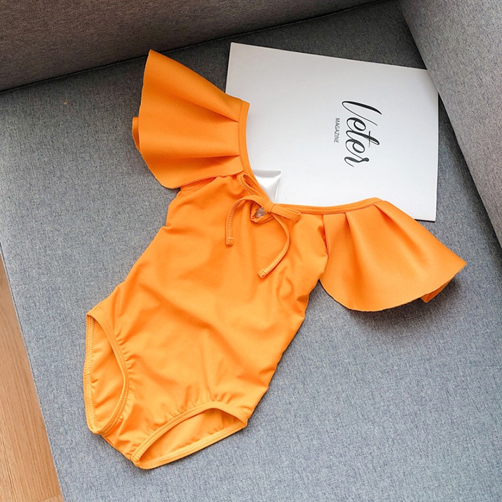 Bộ Đồ Bơi Bé Gái Habi Fashion HB2234 Đi Biển Tay Cánh Tiên Nơ Lưng Cho Bé từ 10kg đến 26kg HABI17