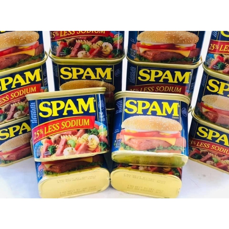 [Date 2024] Thịt hộp SPAM mỹ 340g ít mặn