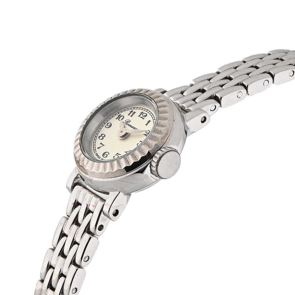 Đồng hồ Romanson Watch PA2639LWIVORY nữ mặt nhỏ, kính chống xước, máy Thụy Sĩ chống nước dây thép cao cấp chính hãng