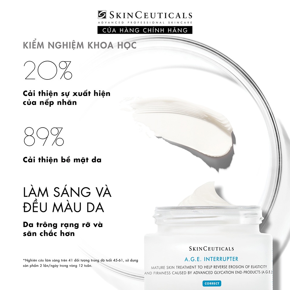 Skinceuticals A.G.E. Interrupter giúp cải thiện các vấn đề lão hóa, dưỡng da săn chắc 48ml