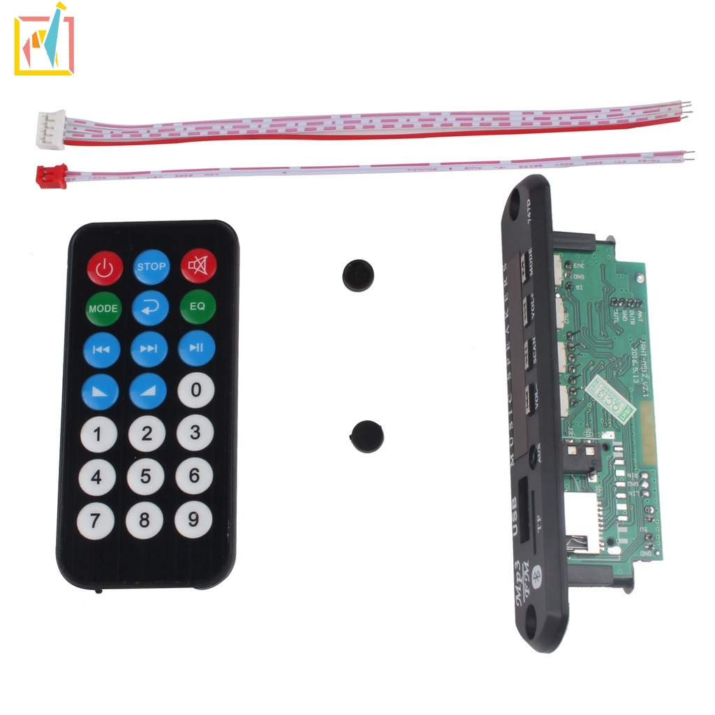 Bảng Mạch Giải Mã Âm Thanh Không Dây Bluetooth 12V MP3 WMA USB TF Radio Cho Xe Hơi