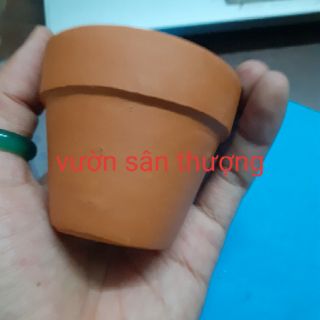 Chậu đất nung đỏ 6,5 x5 cm