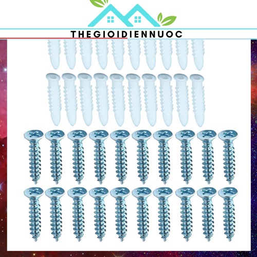 Vít bắt tắc kê nhựa, nở nhựa đóng tường, loại 1F5, 3F, 4F, 5F, 6F, vít loại tốt, chắc chắn