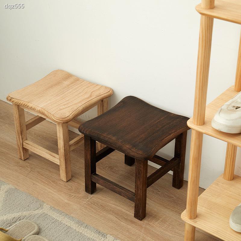 Ghế Đẩu Nhỏ Bằng Gỗ Trơn Trang Trí Phòng Khách | BigBuy360 - bigbuy360.vn