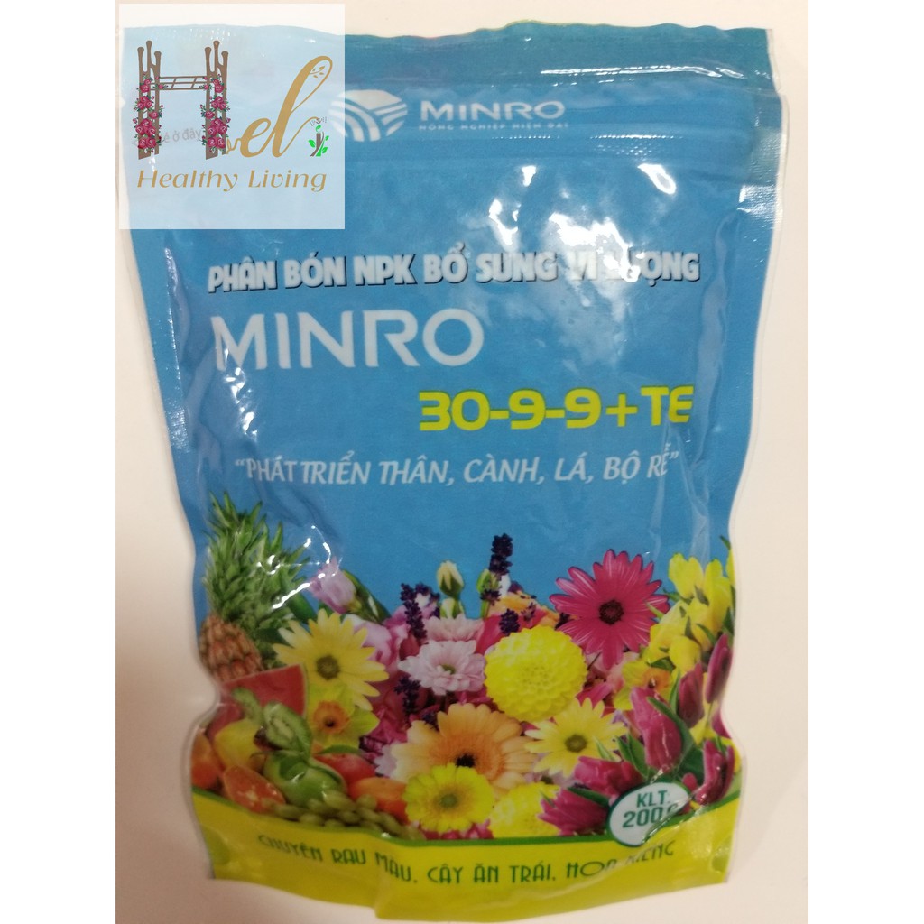 PHÂN BÓN HỖN HỢP NPK MINRO 30-9-9 LOẠI 200gr