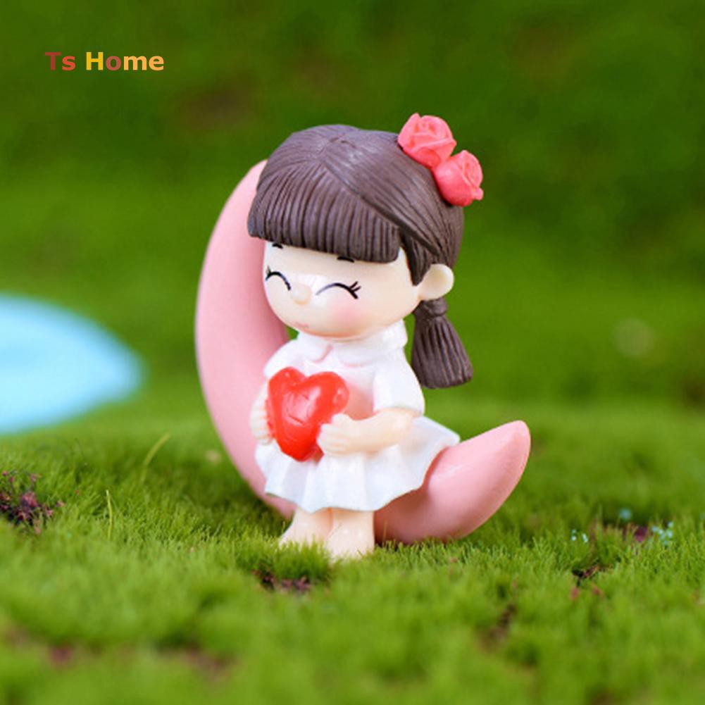 ❀Set 2 Tượng Bé Trai Bé Gái Trang Trí Tiểu Cảnh