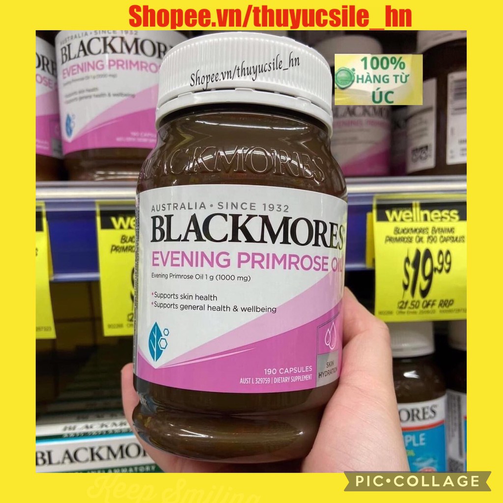 Blackmores Evening Primrose Oil - Viên uống tinh dầu hoa anh thảo 190 viên