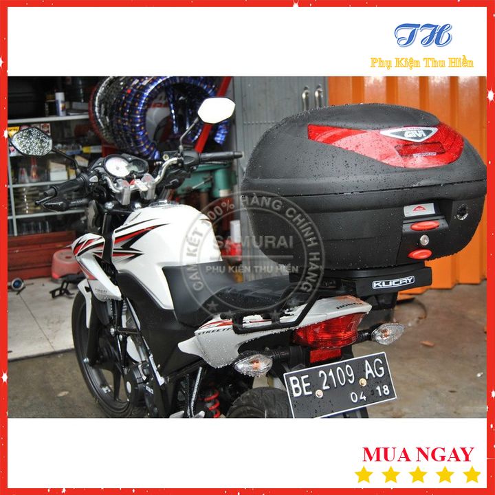 Combo Thùng Sau Givi E350N + Baga Sau Givi MV + Đế Gắn Thùng Givi MP60N Gắn Cho Xe Winner 150/X - Exciter 2009/2011/150