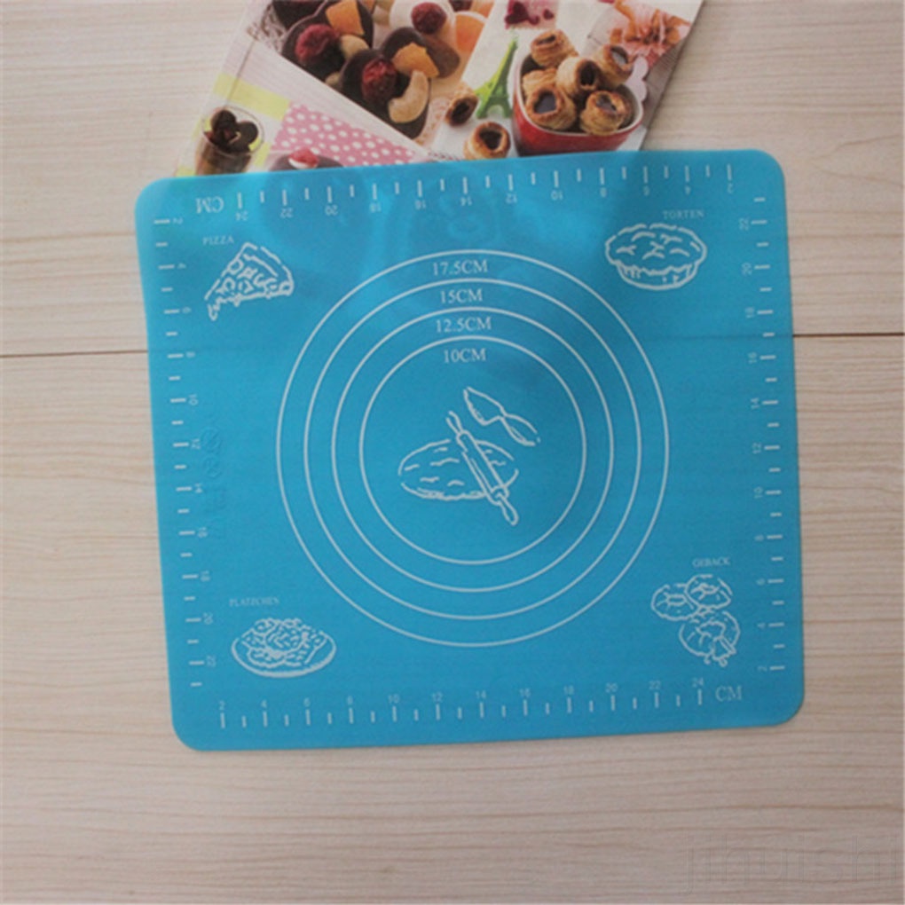 Silicone Thảm Silicon Nhào Bột Làm Bánh Tiện Dụng Cho Nhà Bếp