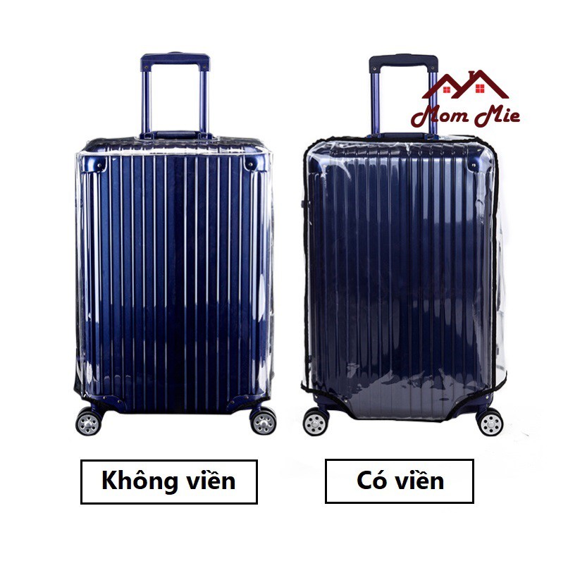 Túi bảo vệ vali - bọc vali chống trầy nhựa trong/ nhựa đục/ vải không dệt - H001, M130