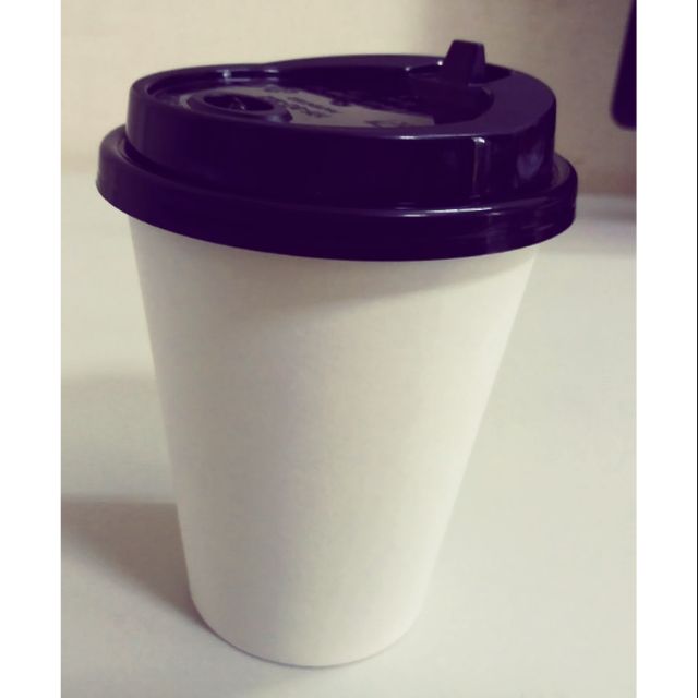 100 Cốc giấy cafe nắp đen