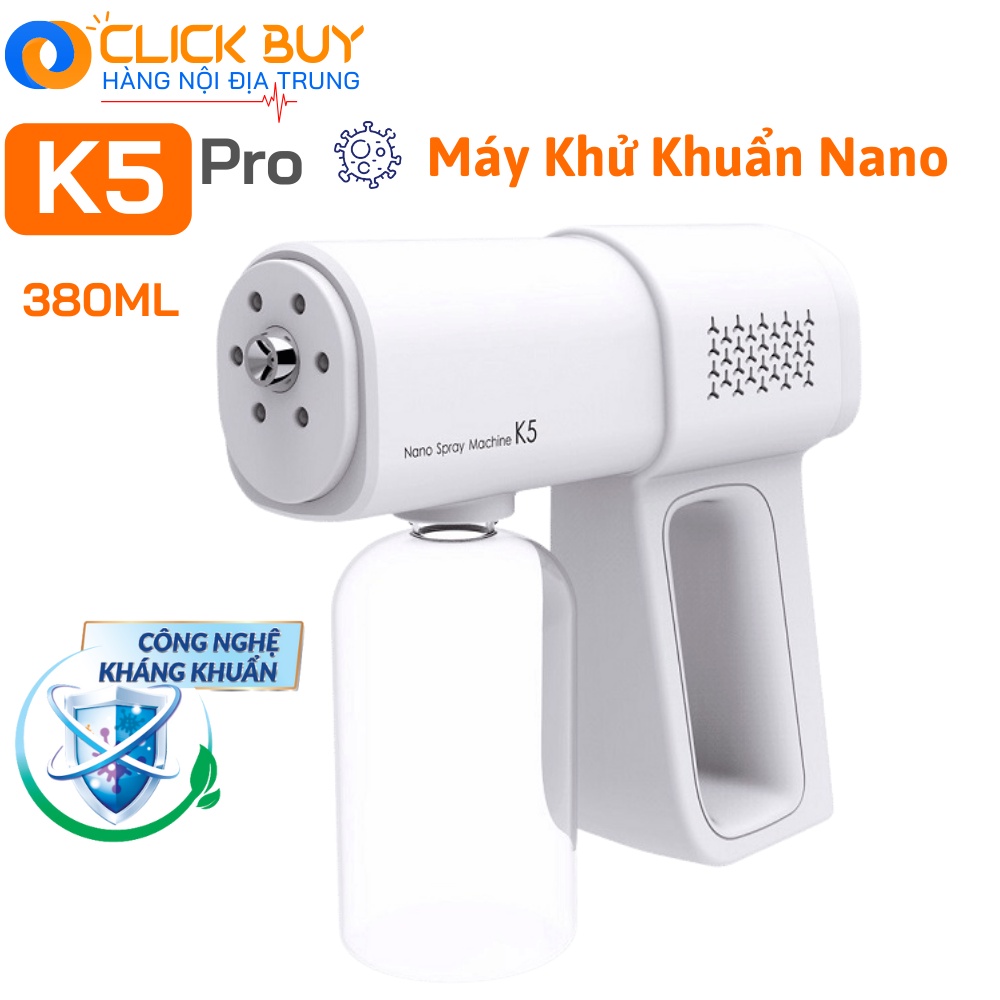 Máy Xịt Khử Khuẩn Cầm Tay, Súng Phun Khử Khuẩn K5 Pro Cao Cấp