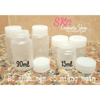 SET 10 HŨ NHỰA MỀM 15ml/30ml