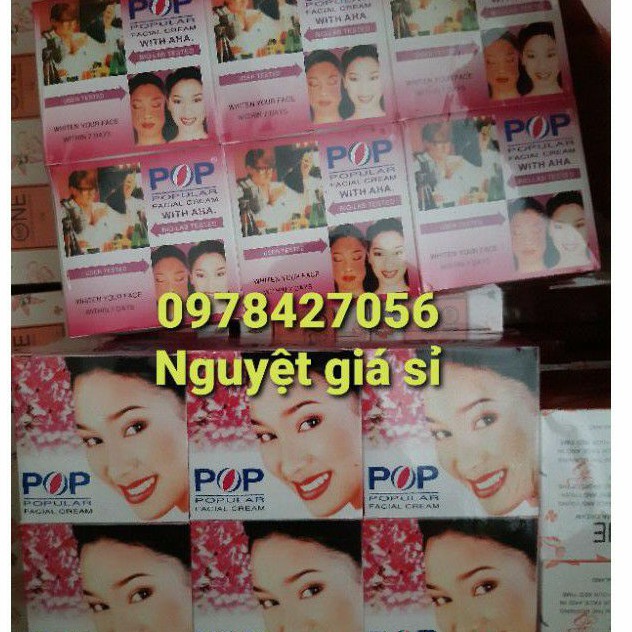 sỉ 12 hộp kem pop trắng da thái lan
