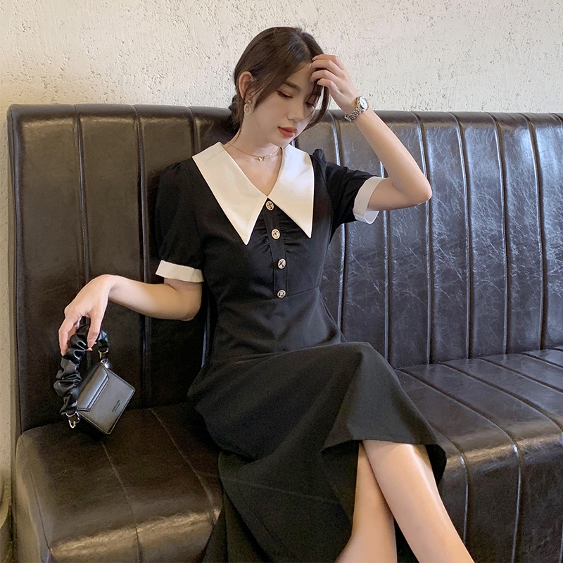 đầm đen đầm dài đầm vintage váy tiểu thư sang chảnh đầm công sở đầm bigsize nữ váy nữ xinh váy đi chơi đầm đi tiệc đầm nữ