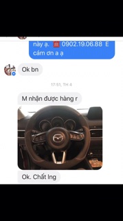 Bọc vô lăng da + sợi carbon cao cấp