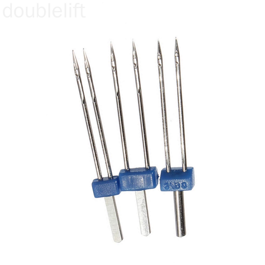 3pcs Twin Stretch Machine Needles Household Sewing Machine Double Needles Pins Heavy Duty DIY Craft Accessories doublelift store